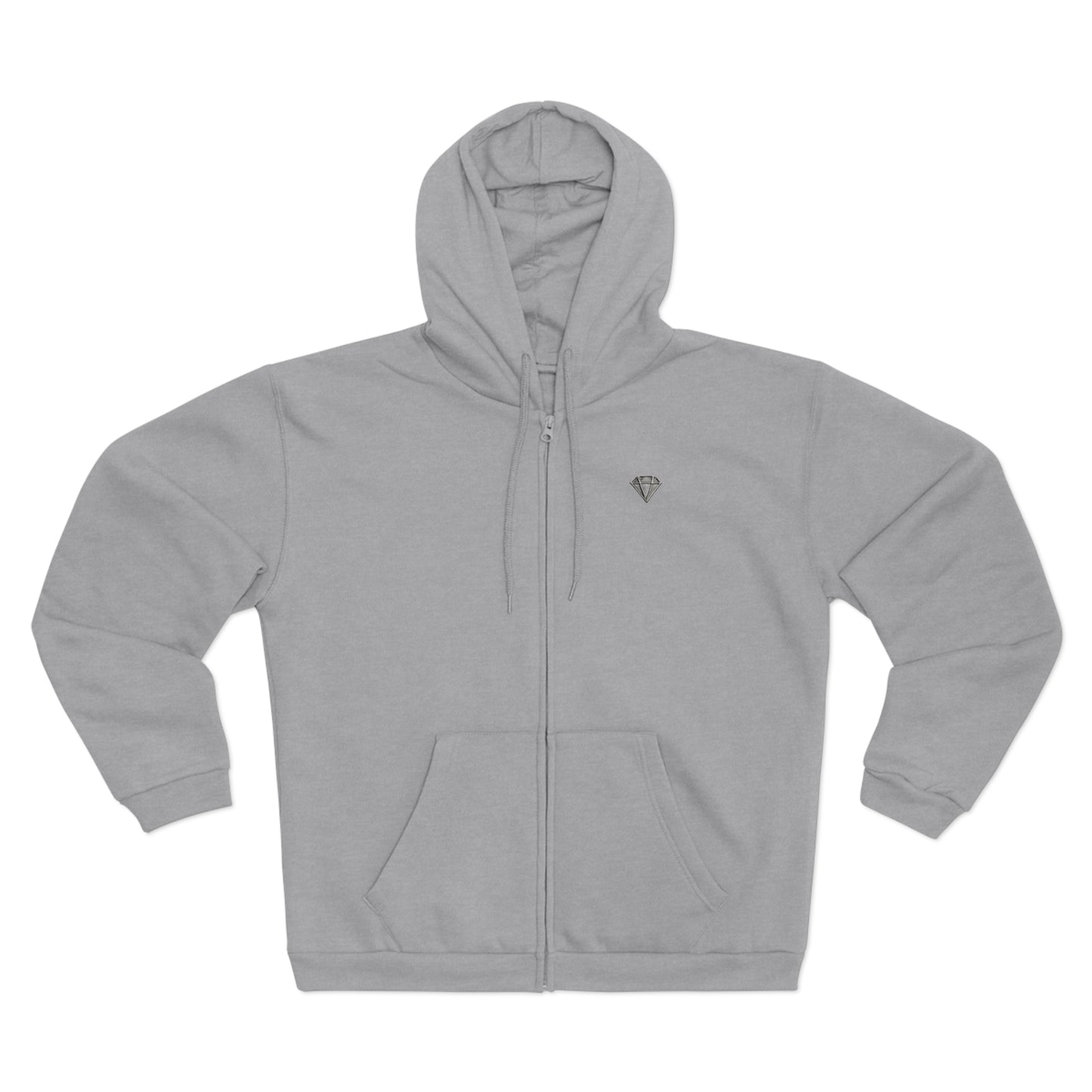 Diamond Hooded Zip Sweatshirt