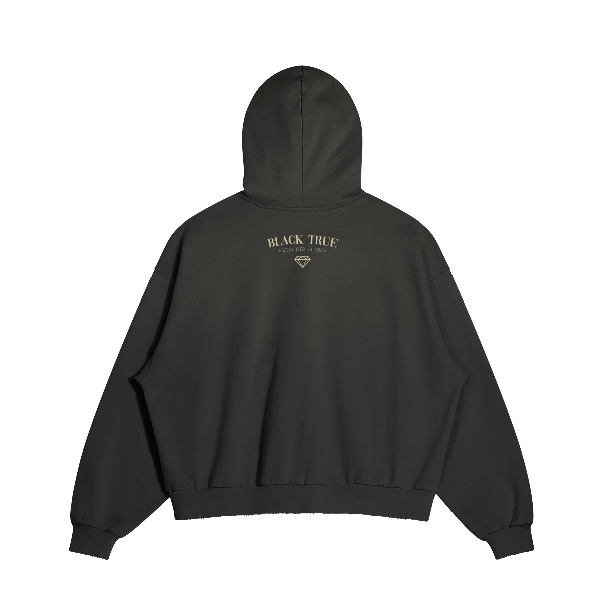 Faded Ripped Pocket Hoodie