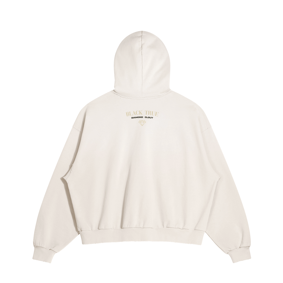 Faded Ripped Pocket Hoodie