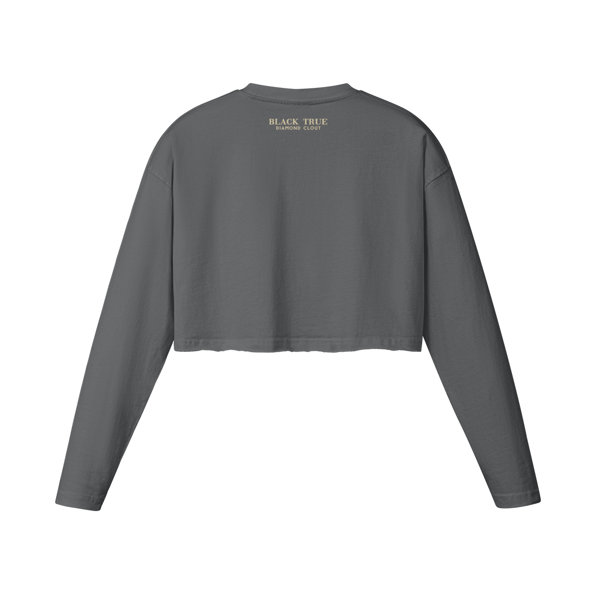 Women's Raw Hem Long Sleeve Crop Top